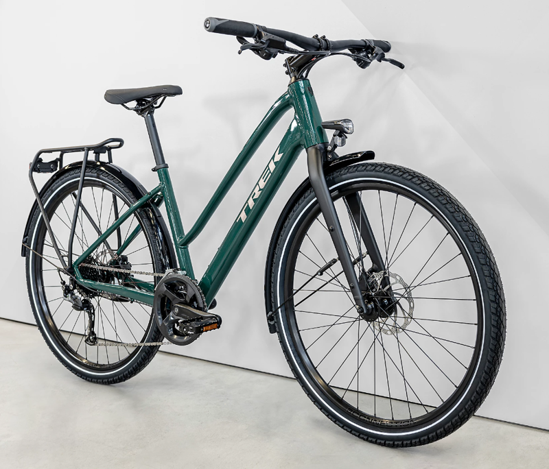 Trek Dual Sport 2 Equipped Stagger Gen 5 Hybrid Bike 2023 in Juniper-6